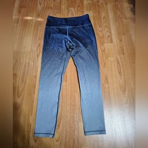 Women's ombre leopard athletic leggings size 6/8